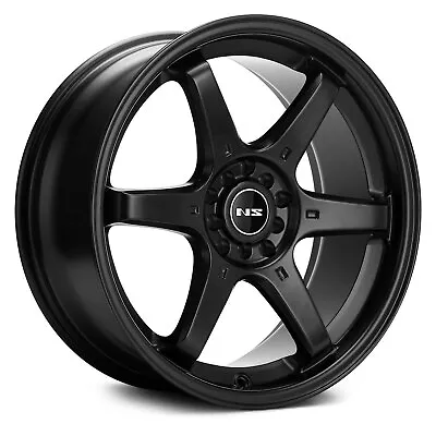 NS Series NS1507 Wheels 17x7.5 (38 5x114.3 73.1) Black Rims Set Of 4 • $588
