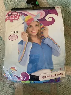 Rainbow Dash Cropped Hoodie Costume My Little Pony Cosplay Child (8-10) 1PC • $11.24