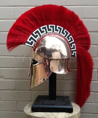 18 Gauge Steel Copper Coated Medieval Greek Corinthian Helmet Spartan Helmet TF • $79