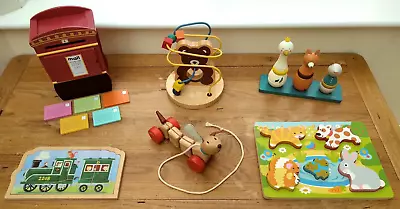 £40 • Buy Wooden Toy Bundle Age 1 / 2 + One / Two Year Old - Plan Toys, Moulin Roty, Etc