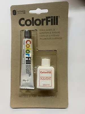 ColorFill Laminate Worktop Jointing Sealant Wood Flooring Repair Compound Grey • £4.50