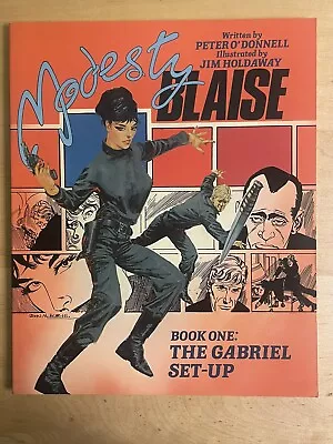 Modesty Blaise Book One: The Gabriel Set-up TPB (1985) Titan ~ First Printing • $25