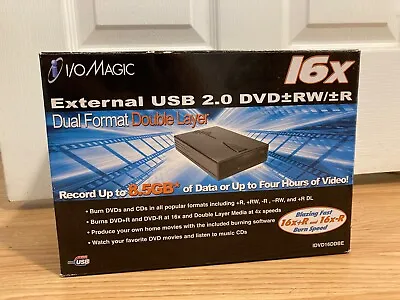 I/O Magic External USB DVD RW Dual Layer #IDVD8DBE 16x - Quiet • $25