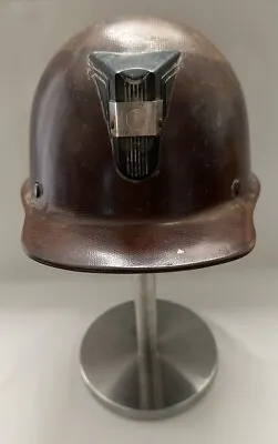 Vintage MSA Skullgard Fiberglass Hard Hat Miners Helmet Cage Liner Lamp Bracket • $73