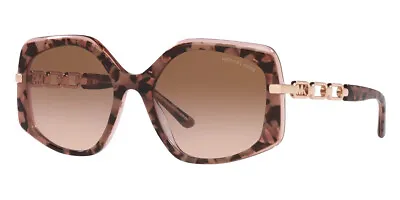 Michael Kors Women's Chyenne MK2177-325113-56 56mm Pink Tortoise Sunglasses • $50.99