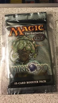 2003 Expert Magic The Gathering Mirrodin 15-Card Booster Pack Factory Sealed • $25