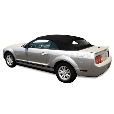 Mustang Convertible Top (05-14 All Models) Black Stayfast Cloth Glass Window • $689