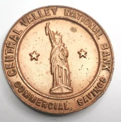  Central Valley National Bank 3   Medallion Paperweight Statue Of Liberty S6 • $34.95