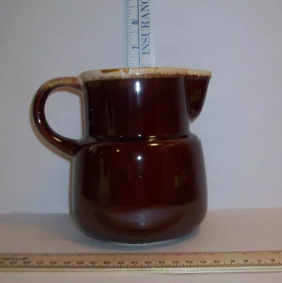 McCoy Brown Drip Pitcher #132 Vintage  Pottery 32oz • $12