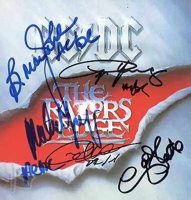 AC/DC Signed CD Cover The Razor's Edge ACOA Certified SB40973 • £1750