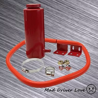 Universal Red Aluminum Radiator Overflow Engine Reservoir Coolant Tank For Mazda • $38.03