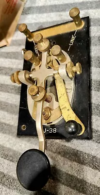 Vintage J-38 Morse Code Telegraph Keyer. WWII U. S. Army.  • $125