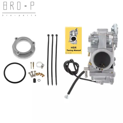 Carburetor For Mikuni HSR45 45mm Harley EVO Twin Cam TM45-2K Smoothbore Polished • $100.39