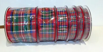 Tartan Ribbon By Berisfords Royal Stewart Choose From 6 Widths And 3 Lengths • £1.60