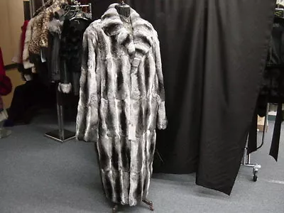 Empress Chinchilla Mens Mans Full Length Designer 55  Coat Top Quality Big Size • $16500