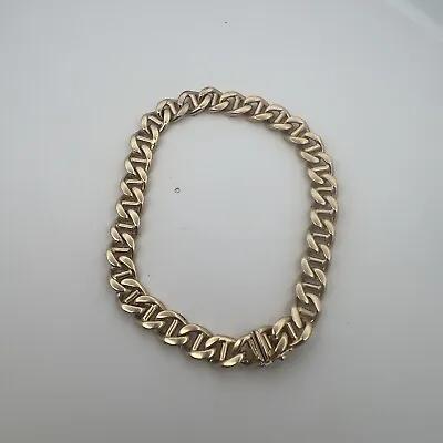 14k 8mm Solid Yellow Gold Mariner Anchor Link Chain Bracelet Men’s 8.25” 31.9g • $2400