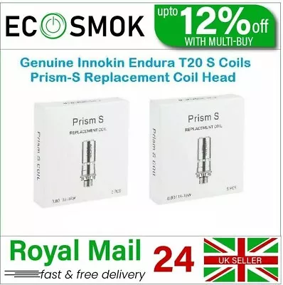 Innokin Endura Prism-S Coils | T20 S Replacement Coil Head |  0.8 - 1.5 Ohm • £5.90