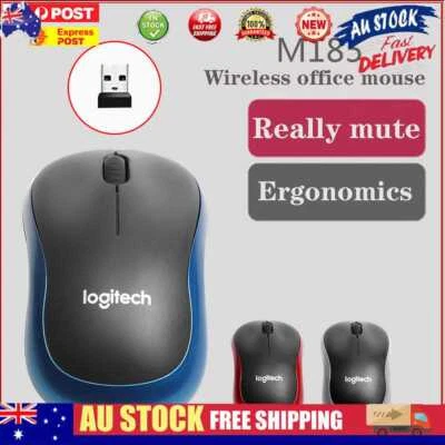 $11.19 • Buy 2.4 GHz Logitech M185 Wireless Mouse 1000DPI 3 Buttons Gaming Optical Mice AU