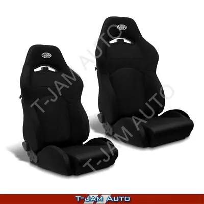 SAAS GT Black / Black Dual Recline X2 (Pair) Sports Race Seat • $602.95
