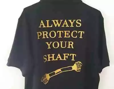 £22.49 • Buy Farmers Polo Shirt Rude Protect Your Shaft Holland Massey Case Farm Work Funny