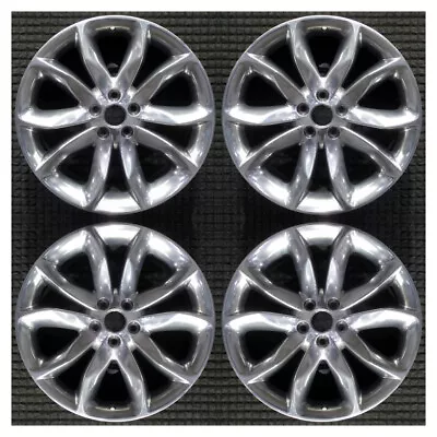 Set 2011 2013 2015 2017 2019 Ford Explorer OEM Factory Polished Wheels Rims 3861 • $1029