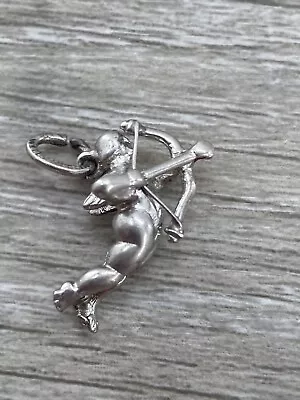 Sterling Silver Cupid Angel Valentine’s 3d Cherub Love Baby Symbol Charm Pendant • $19.99