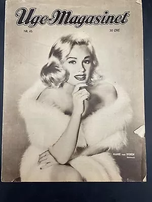 Uge-Magasinet Mamie Van Doren Nov 1955 German Propaganda Hitler • $25