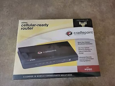 Cradlepoint Mbr800 Cellular Ready Router Mobile Broadband N Router H4-39 • $20.99