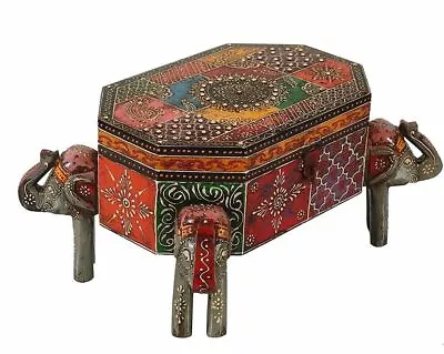 Handmade Handpainted Stylish Wooden Jewellery Box For Women Jewel Organizer Hand • $376.26