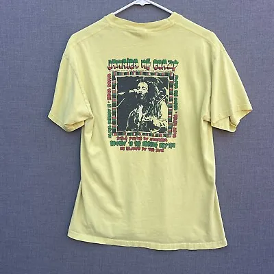 Vintage Jamaica Me Crazy Shirt Men’s Medium Yellow The Blue Room College Reggae • $12.33