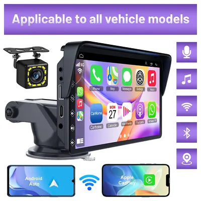 Portable Wireless Carplay Car Screen Radio Mirrorlink/AirplayBack-up Camera • $89.45