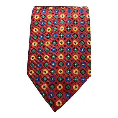 ETRO MILANO Red Paisley Tie 100% Silk Made In Italy 58 /3.75  EX. COND • $53.98