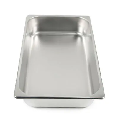 6 Pack Deep Full Size Steam Prep Table Food Pan Stainless Restaurant Buffet Pan • $23.75