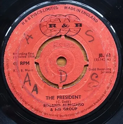 £10 • Buy THE PRESIDENT (KENNEDY) -R Alphonso & L Sterling / A MAN WHO KNOWS -The MAYTALS