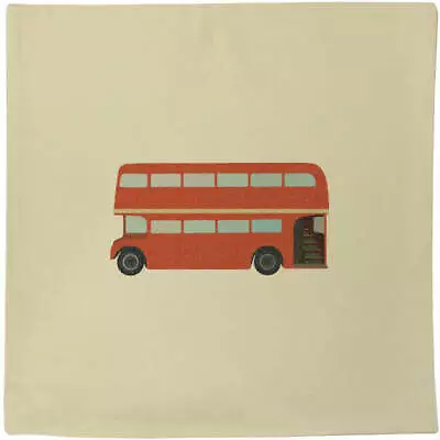 40cm X 40cm 'London Bus' Canvas Cushion Cover (CV00022195) • £11.99