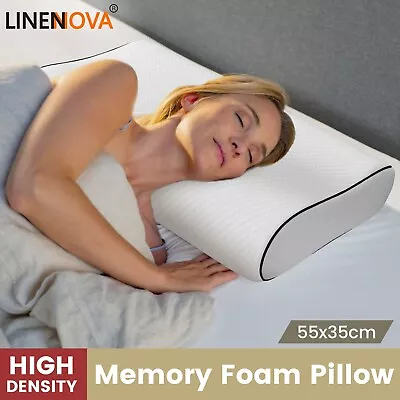 Luxury Contour Memory Foam Pillow High Density Pillow Cushion Washable Cover • $56.99