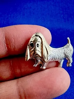 Vintage 18 Karat Gold Dachshund Weiner Dog Pin Brooch • $80.15