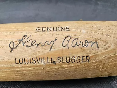 Baseball Bat Vintage Henry Aaron Louisville Slugger Anout 34  Long • $19.77