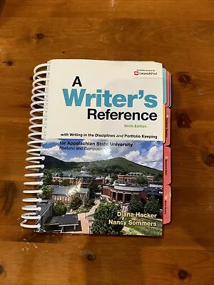 A Writer's Reference Ninth Edition Diana Hacker Appalachian State U Spiral Bound • $15