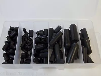 90 Pcs. Rubber Vacuum Caps Assortment Kit Sizes 1/8  Thru 3/8  • $15.99