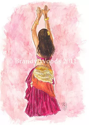 $27.50 • Buy  Sexy Exotic Belly Dance Gypsy Renaissance Fantasy Pin Up Art Print Brandy Woods