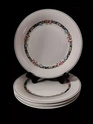 *Mikasa Nichole Nicole (4) 7.75  Salad Plates Porcelain Flowers VERY GOOD! • $23.41