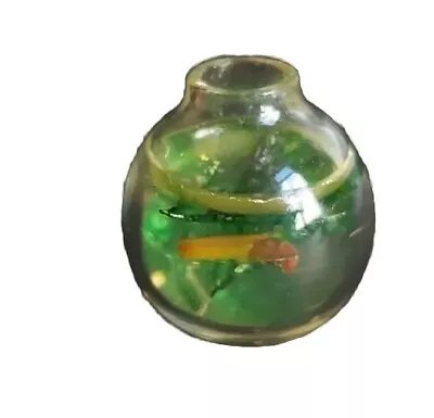 BLOWN GLASS FISHBOWL Fish Bowl DOLLHOUSE MINIATURE 1:12 • $22.99