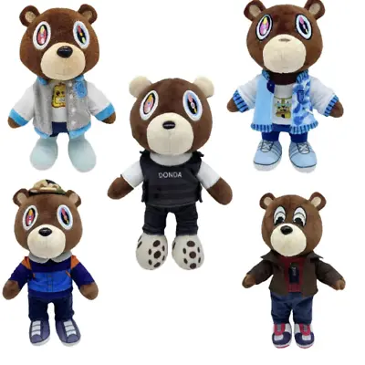 30cm Kanye Teddy Bear Plush Doll West Graduation Teddy Bear Collection Gift Toy • £10.95