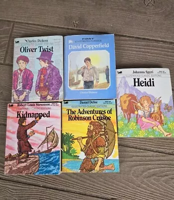 Vintage Moby Illustrated Classic Books Mini Paperback Lot Of 5  • $19.99
