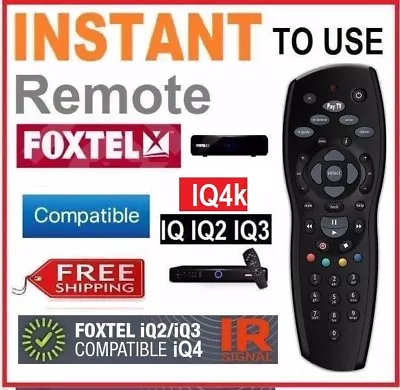 New FOXTEL Remote Control Replacement For FOXTEL IQ IQ2 IQ3 IQ4K /HDMI AV Sender • $19.59