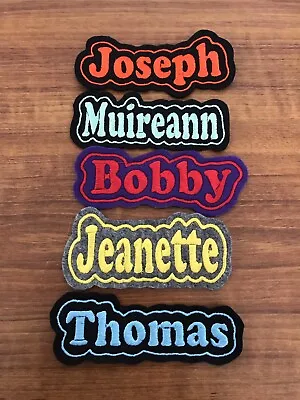 Personalised Embroidered Name Patch/Badge Sew On • £2.30