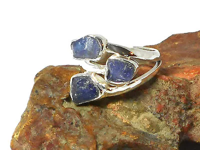 TANZANITE   Sterling  Silver  925  Gemstone  RING  -  Size: L  -  Gift  Boxed! • £37.99