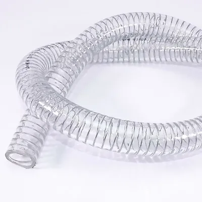 £4.75 • Buy Heavy Duty Braided Wire Reinforced Clear Flexible PVC Hose Pipe - Water Air Fuel