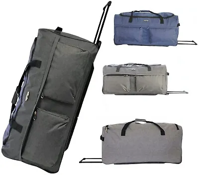 £29.99 • Buy Extra Large Folding Wheeled Holdall Luggage Travel Sports Weekend Trolley Bag